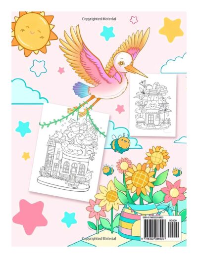 Adorable Towns: Adult Cute World Coloring Pages, Explore the Kawaii World and the Little Creatures, Tiny Creatures for Relaxation and Stress Relief (Artist Wisdom Stress Relaxation Series)