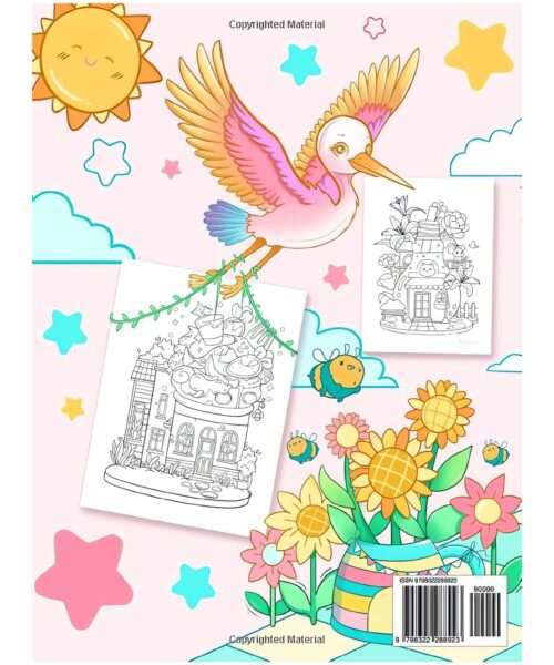 Adorable Towns: Adult Cute World Coloring Pages, Explore the Kawaii World and the Little Creatures, Tiny Creatures for Relaxation and Stress Relief (Artist Wisdom Stress Relaxation Series)