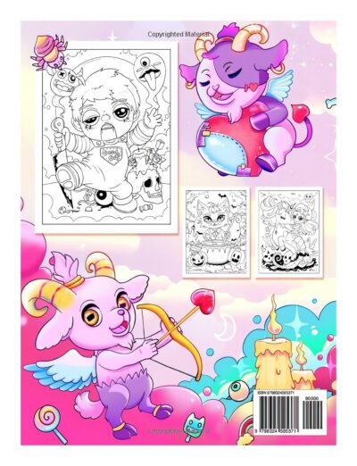 Creepy Fantasy Coloring Book: Spooky Realm of Chibi Charm and Eerie Adventures | A Unique Fusion of Adorable and Haunting Illustrations for Adult & Teen Relaxation & Stress Relief