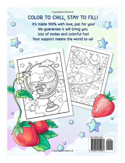 Glassy World Coloring Book: Adorable Wonderlands on Whimsical Glass Designs Featuring Cute Glassy Items, Animals, Foods, and More for Stress Relief & Relaxation