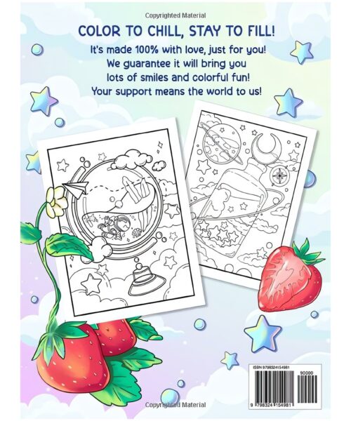 Glassy World Coloring Book: Adorable Wonderlands on Whimsical Glass Designs Featuring Cute Glassy Items, Animals, Foods, and More for Stress Relief & Relaxation