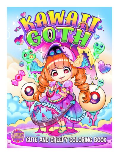 Kawaii Goth Cute and Creepy Coloring Book: Fantasy Spooky Pastel World of Chibi Charm and Eerie Adventures | Perfect for Adults & Teens Relaxation & Stress Relief