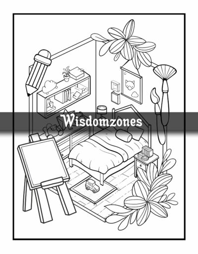 Hidden Worlds In Pocket Room Coloring Book: UnderSea Whimsical Design For Adult & Teens Girls with Hidden Miniature Worlds Inside Tiny, Features Tiny, ... (Artist Wisdom Stress Relaxation Series)