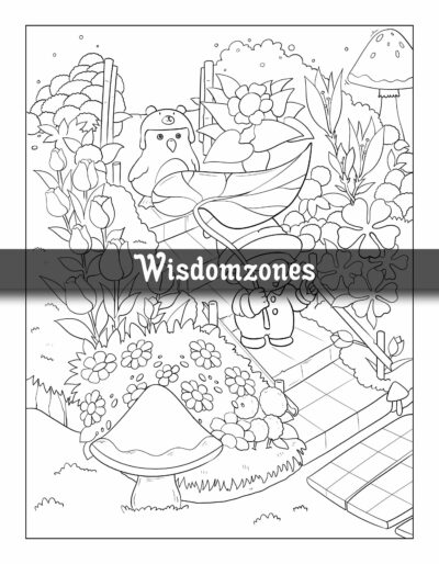 Garden Gnomes: 40 Enchanting Gnome Coloring Pages for Adults with Adorable Illustrations and Fantasy Scenes - Perfect Gift for Stress Relief & Relaxatio (Artist Wisdom Stress Relaxation Series)