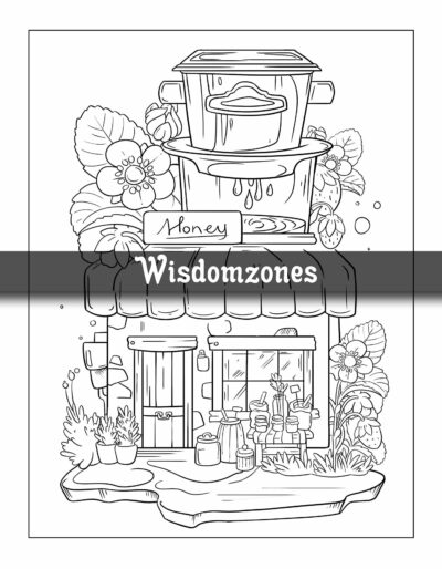 Adorable Towns: Adult Cute World Coloring Pages, Explore the Kawaii World and the Little Creatures, Tiny Creatures for Relaxation and Stress Relief (Artist Wisdom Stress Relaxation Series)