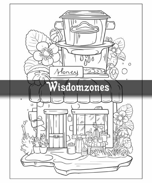 Adorable Towns: Adult Cute World Coloring Pages, Explore the Kawaii World and the Little Creatures, Tiny Creatures for Relaxation and Stress Relief (Artist Wisdom Stress Relaxation Series)