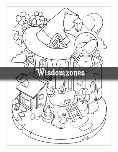 Tiny Kitty: Cute Little Cat Coloring Pages for Adults in a Magical World of Wonder - Perfect for Relaxation, Stress Relief and Fun (Artist Wisdom Stress Relaxation Series)