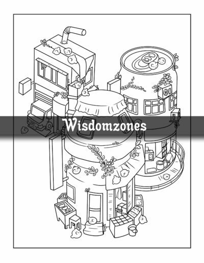 Secret Worlds Coloring Book: A Hidden Realms and Whimsical Dwellings with Magical Miniature Worlds | From Fairy-Tale Gardens to Quaint Tiny Homes Illustrations for Relaxation and Stress Relieving