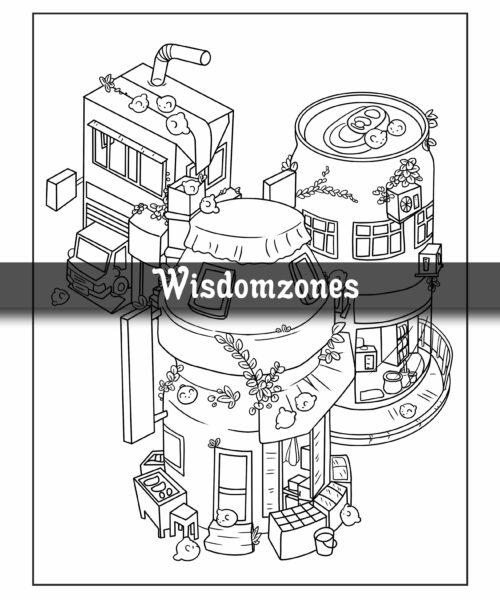 Secret Worlds Coloring Book: A Hidden Realms and Whimsical Dwellings with Magical Miniature Worlds | From Fairy-Tale Gardens to Quaint Tiny Homes Illustrations for Relaxation and Stress Relieving