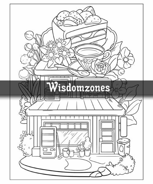 Adorable Towns: Adult Cute World Coloring Pages, Explore the Kawaii World and the Little Creatures, Tiny Creatures for Relaxation and Stress Relief (Artist Wisdom Stress Relaxation Series)