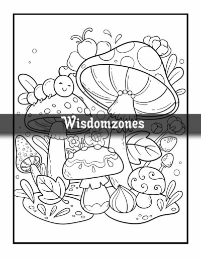 Stress Relief Coloring Book Vol.2: Whimsical wonders designs with Mushroom, Animals, Patterns, Fantasy, Meowy, Flowers and Many more Perfect for ... (Artist Wisdom Stress Relaxation Series)