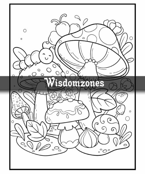 Stress Relief Coloring Book Vol.2: Whimsical wonders designs with Mushroom, Animals, Patterns, Fantasy, Meowy, Flowers and Many more Perfect for ... (Artist Wisdom Stress Relaxation Series)