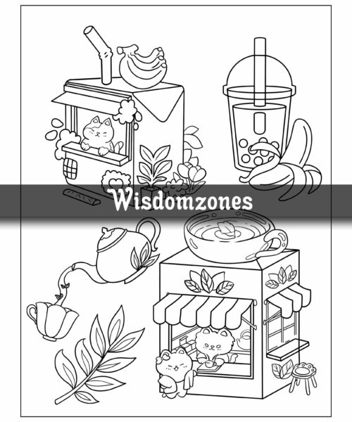 Tiny Kitty: Cute Little Cat Coloring Pages for Adults in a Magical World of Wonder - Perfect for Relaxation, Stress Relief and Fun (Artist Wisdom Stress Relaxation Series)