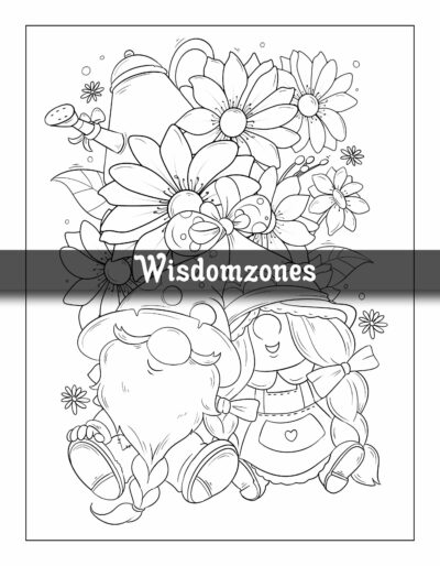 Garden Gnomes: 40 Enchanting Gnome Coloring Pages for Adults with Adorable Illustrations and Fantasy Scenes - Perfect Gift for Stress Relief & Relaxatio (Artist Wisdom Stress Relaxation Series)