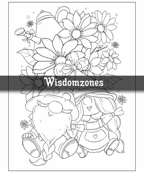 Garden Gnomes: 40 Enchanting Gnome Coloring Pages for Adults with Adorable Illustrations and Fantasy Scenes - Perfect Gift for Stress Relief & Relaxatio (Artist Wisdom Stress Relaxation Series)