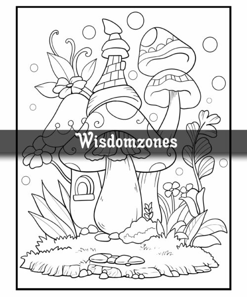 Stress Relief Coloring Book Vol.2: Whimsical wonders designs with Mushroom, Animals, Patterns, Fantasy, Meowy, Flowers and Many more Perfect for ... (Artist Wisdom Stress Relaxation Series)