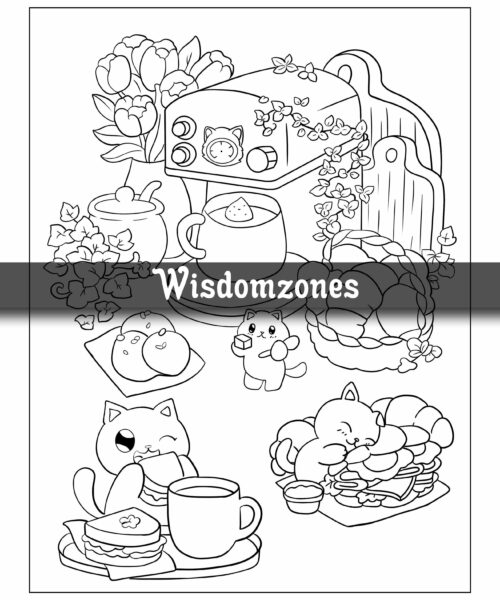 Tiny Kitty: Cute Little Cat Coloring Pages for Adults in a Magical World of Wonder - Perfect for Relaxation, Stress Relief and Fun (Artist Wisdom Stress Relaxation Series)