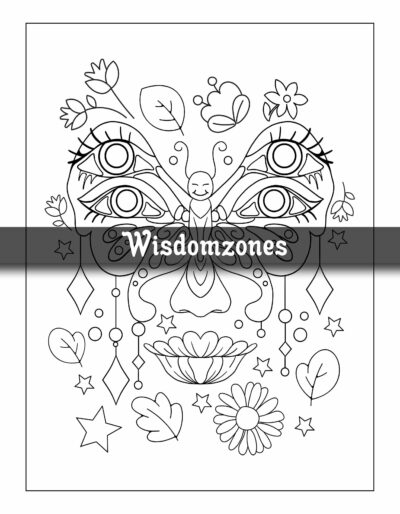 Wild Spirit: Retro Coloring Pages for Adults - Cute Fun and Relax Design - Celebrating Love, Peace and the Wild - Perfect for Stress Relief (Artist Wisdom Stress Relaxation Series)