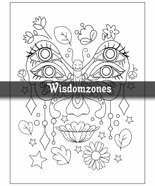 Wild Spirit: Retro Coloring Pages for Adults - Cute Fun and Relax Design - Celebrating Love, Peace and the Wild - Perfect for Stress Relief (Artist Wisdom Stress Relaxation Series)