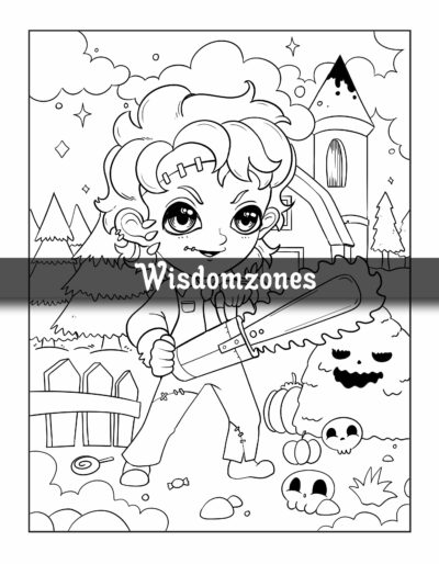 Creepy Fantasy Coloring Book: Spooky Realm of Chibi Charm and Eerie Adventures | A Unique Fusion of Adorable and Haunting Illustrations for Adult & Teen Relaxation & Stress Relief