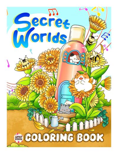 Secret Worlds Coloring Book: A Hidden Realms and Whimsical Dwellings with Magical Miniature Worlds | From Fairy-Tale Gardens to Quaint Tiny Homes Illustrations for Relaxation and Stress Relieving